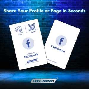 Facebook Business Card with NFC Tag & QR Code