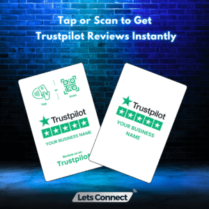 Trustpilot Business Card with NFC Tag & QR Code